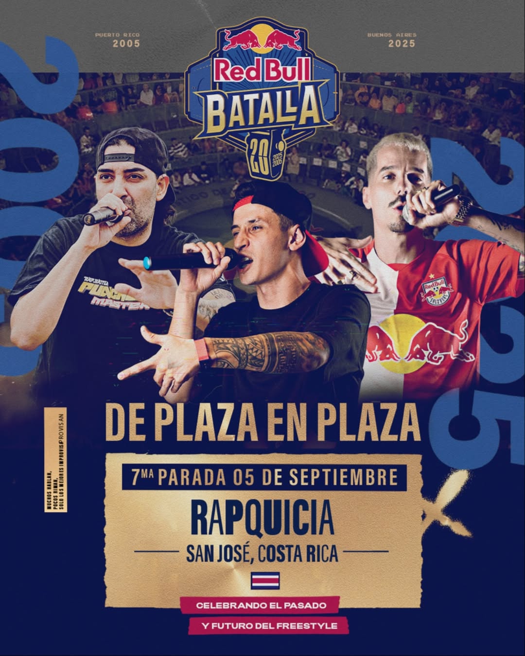 Costa Rica será la sede del cierre de la gira por los 20 años de Red Bull Batalla con un evento gratuito de freestyle en San José