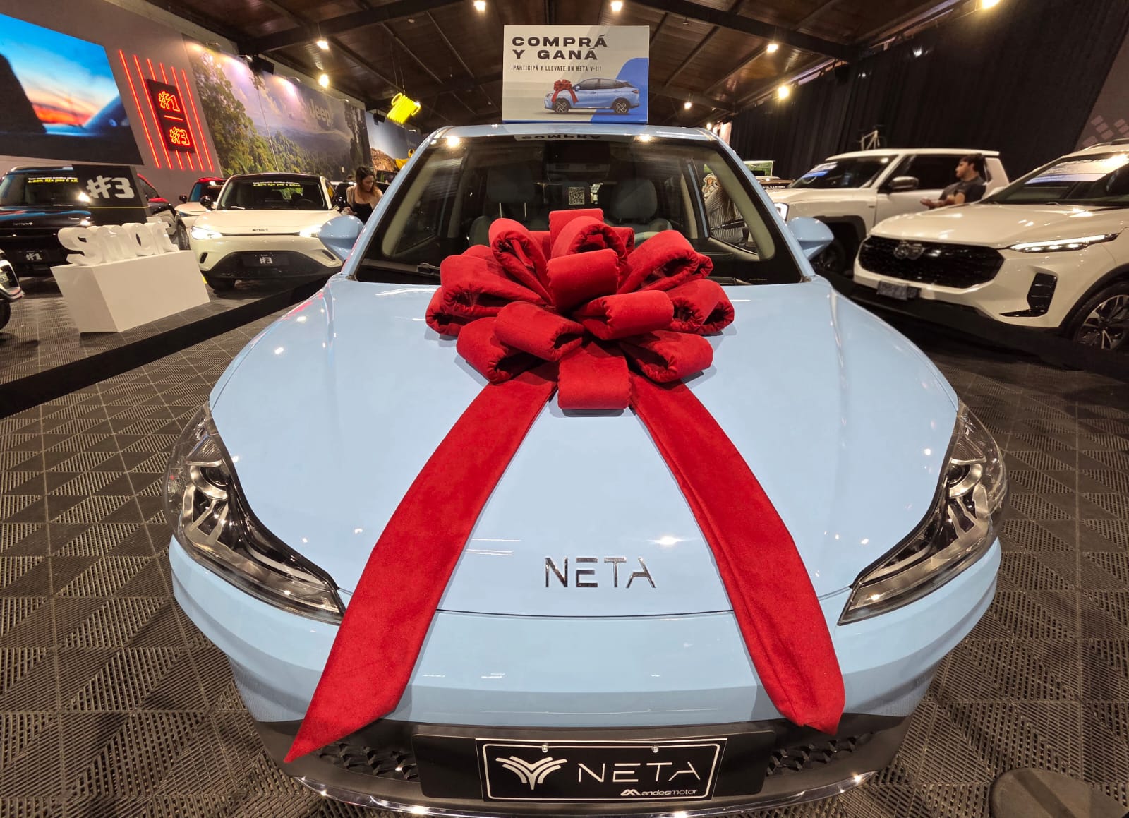 Andes Motor enciende la recta final de la Expomóvil con sorteo de un NETA 100% eléctrico