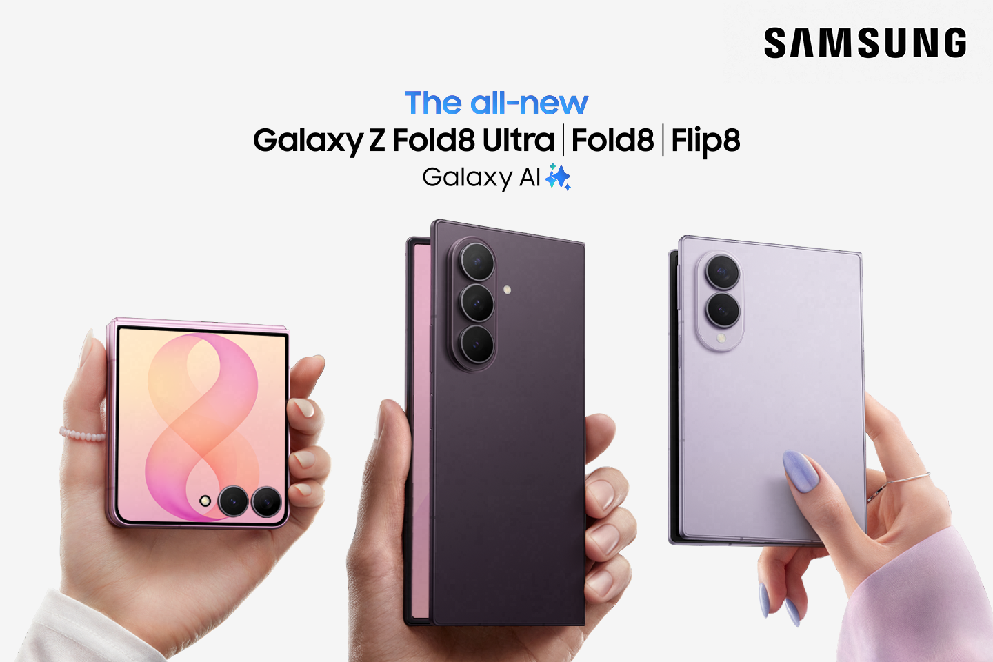 Samsung revoluciona la categoría de teléfonos plegables con la nueva serie Galaxy Z8: la nueva generación de plegables diseñada para cada estilo de vida